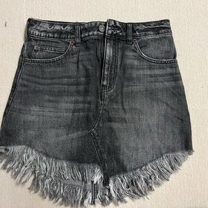 Free People denim skirt